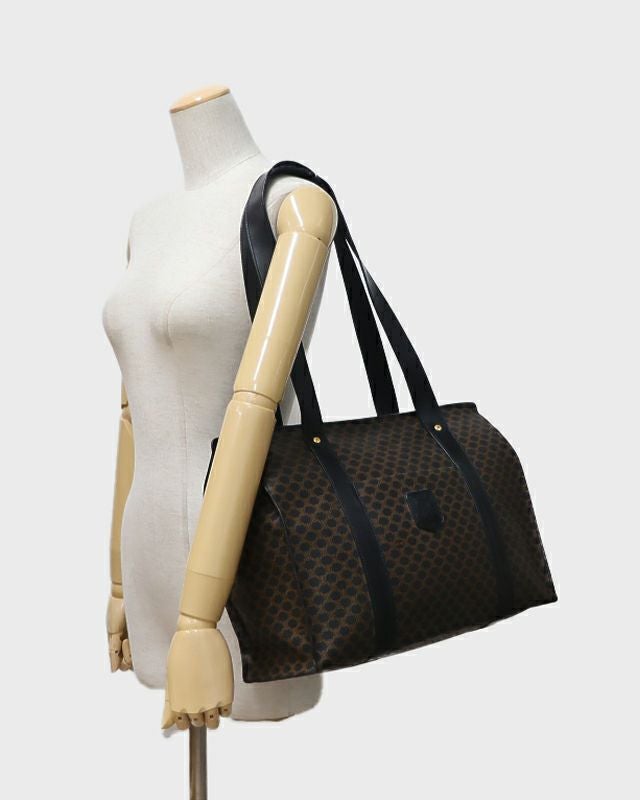 CELINE マカダム柄ブラゾン刻印トートバッグ | Hedy