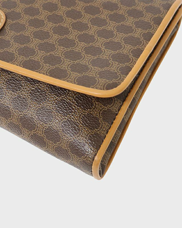 CELINE マカダム柄トリオンフ金具ショルダーバッグ | Hedy