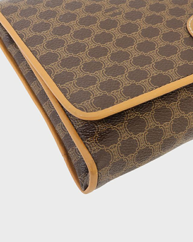 CELINE マカダム柄トリオンフ金具ショルダーバッグ | Hedy