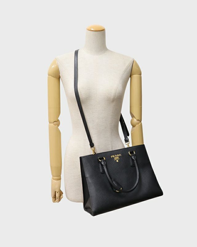 PRADA ロゴ金具サフィアーノ2Wayバッグ | Hedy