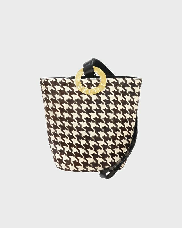 CELINE サークルロゴ金具ハラコショルダーバッグ | Hedy
