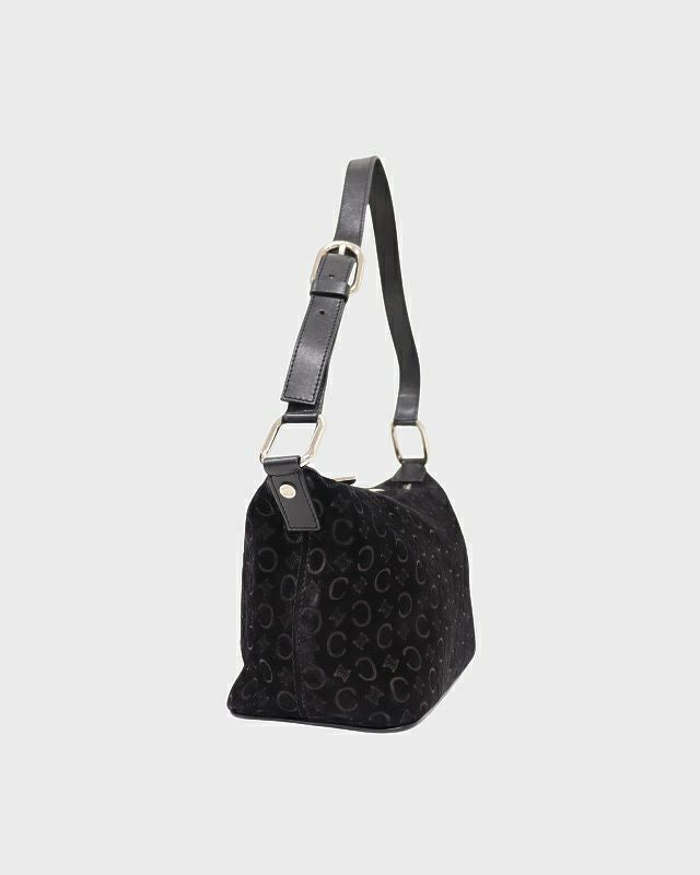 CELINE Cマカダム柄スエードワンショルダーバッグ | Hedy