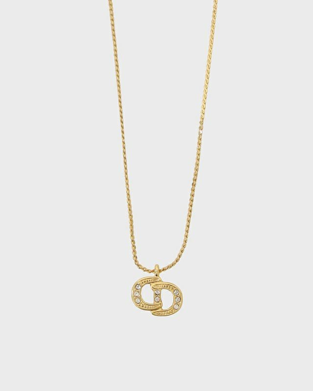 DIOR CDラインストーンネックレス | Hedy