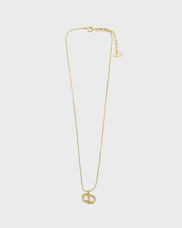 DIOR CDラインストーンネックレス | Hedy