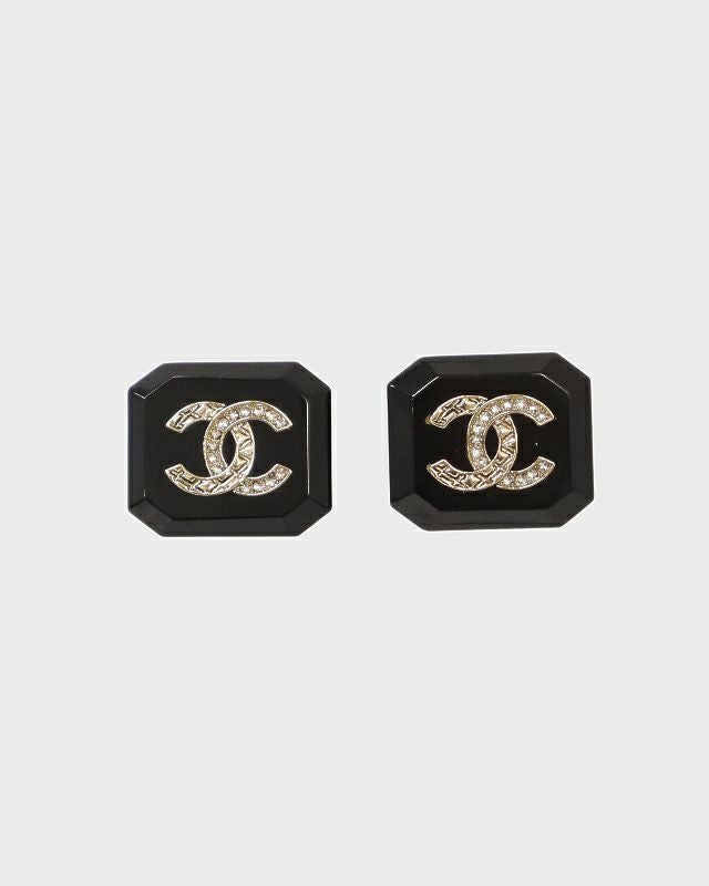 CHANEL COCOラインストーンピアス | Hedy
