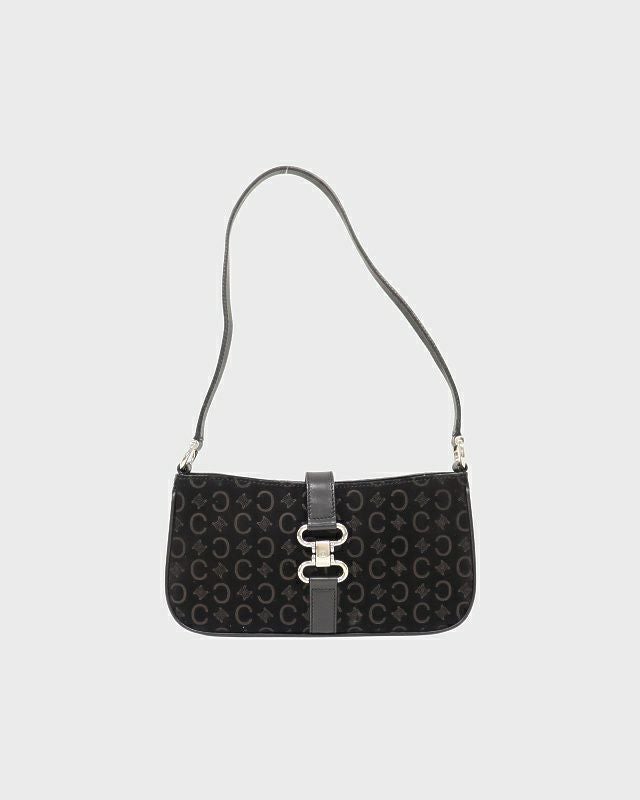 CELINE Cマカダム柄スエードワンショルダーバッグ | Hedy