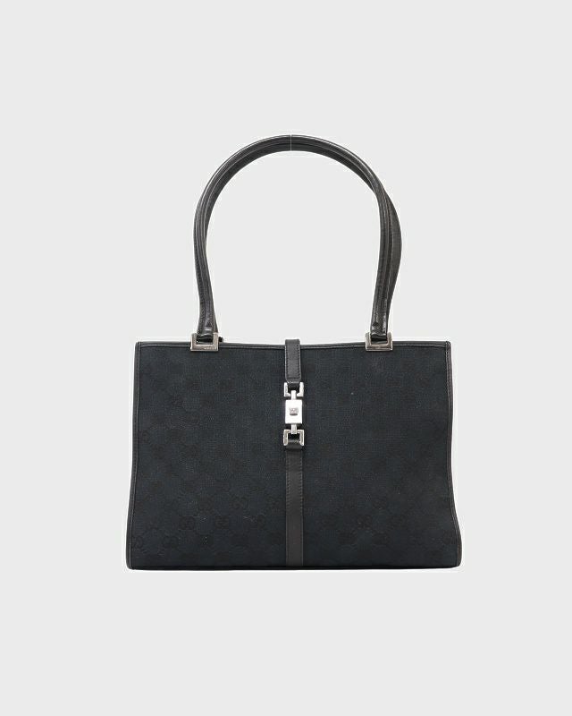 GUCCI バンブーターンロックレザーハンドバッグ | Hedy