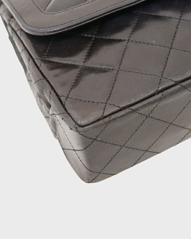 CHANEL パリ限定マトラッセWフラップターンロックチェーンショルダー