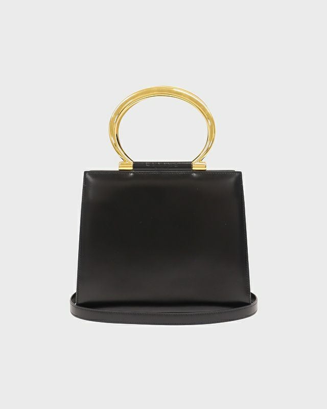 GIVENCHY ガンチーニ金具レザーハンドバッグ | Hedy