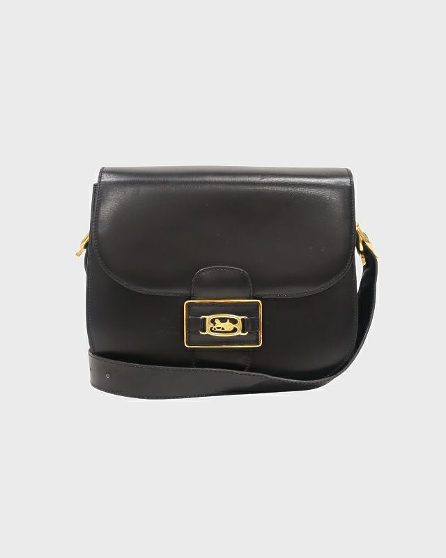 CELINE サークルロゴ金具レザーショルダーバッグ | Hedy