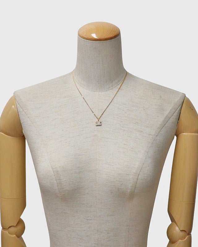 CELINE トリオンフラインストーンネックレス | Hedy