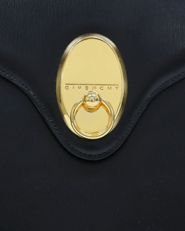 GIVENCHY ガンチーニ金具レザーハンドバッグ | Hedy