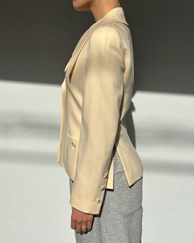 CHANEL COCOボタンシルクジャケット | Hedy