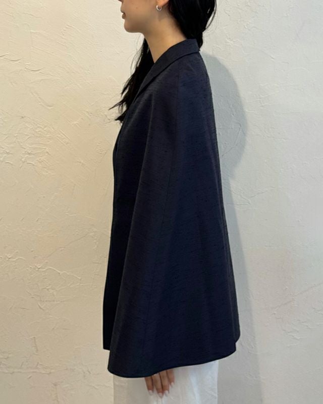 ぷに様Christian Dior ケープコート/ネイビー DIOR ケープジャケット | Hedy