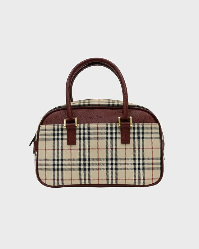 BURBERRY チェック柄ハンドバッグ | Hedy