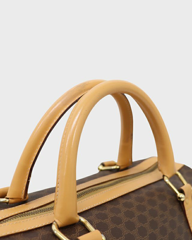 CELINE マカダム柄ブラゾン刻印ボストンバッグ | Hedy