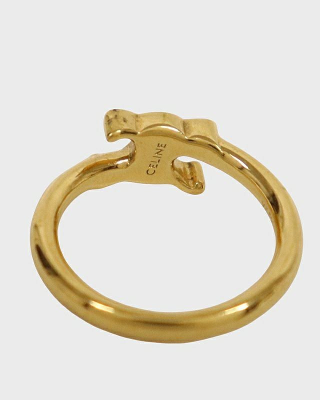 CELINE アシンメトリックリング　ゴールド CELINE トリオンフ アシンメトリック リング | Hedy
