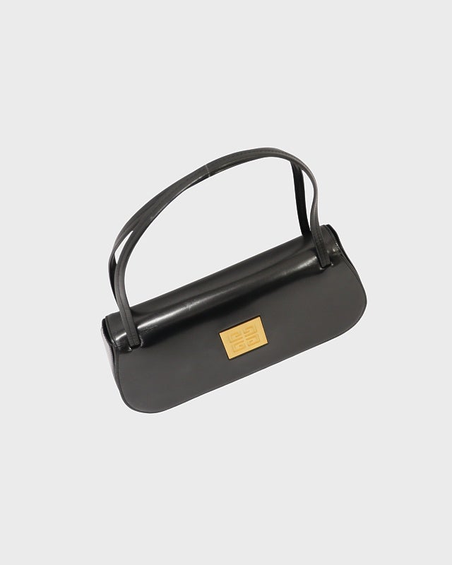 GIVENCHY ロゴ金具レザーハンドバッグ | Hedy