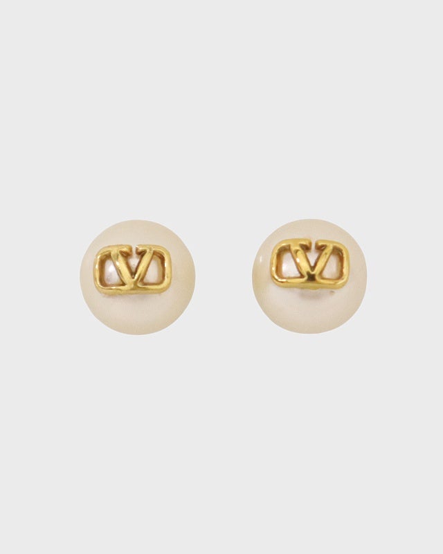 VALENTINO ロゴパールピアス | Hedy