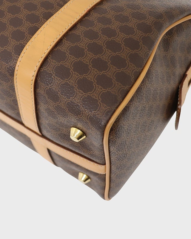 CELINE マカダム柄ブラゾン刻印ボストンバッグ | Hedy