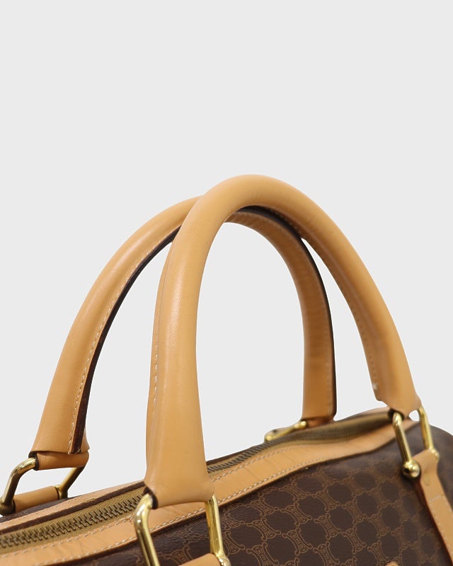 CELINE マカダム柄ブラゾン刻印ボストンバッグ | Hedy