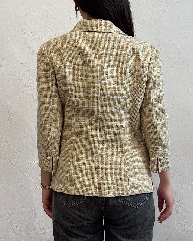 CHANEL ツイードCOCOパールジャケット | Hedy