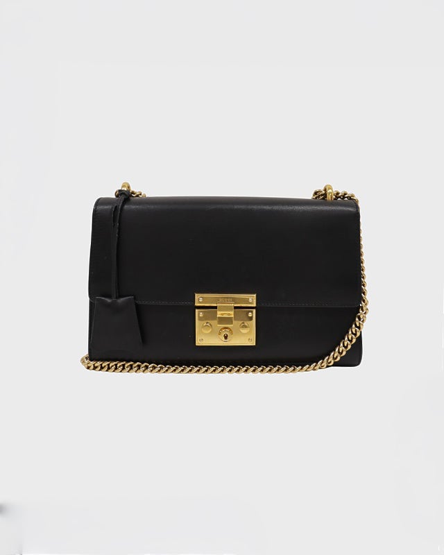 GUCCI パドロックレザーチェーンショルダーバッグ | Hedy