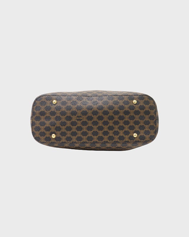 CELINE マカダム柄サークルロゴ金具ワンショルダーバッグ | Hedy