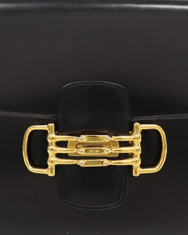 CELINE ホースビットレザーショルダーバッグ | Hedy