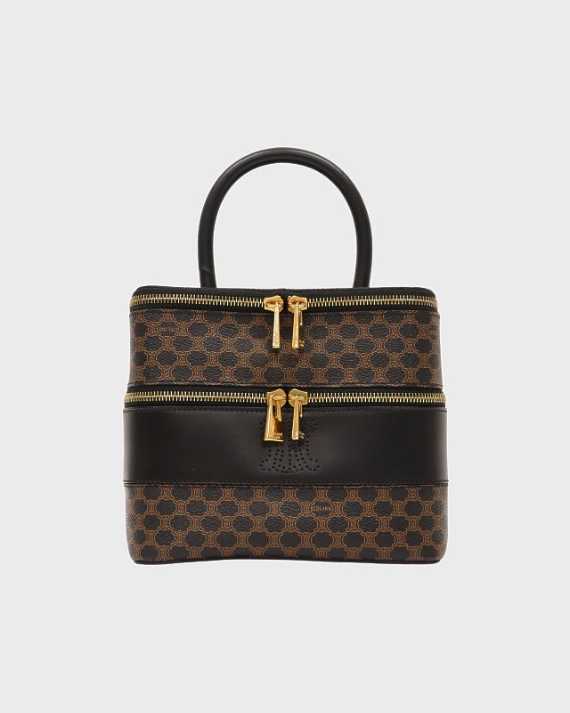 CELINE マカダム柄バニティバッグ | Hedy