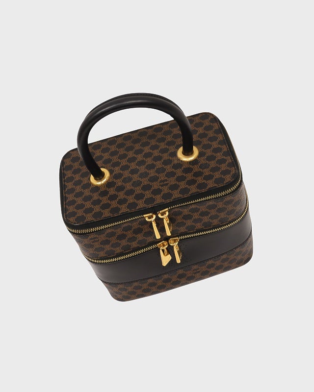 CELINE マカダム柄バニティバッグ | Hedy
