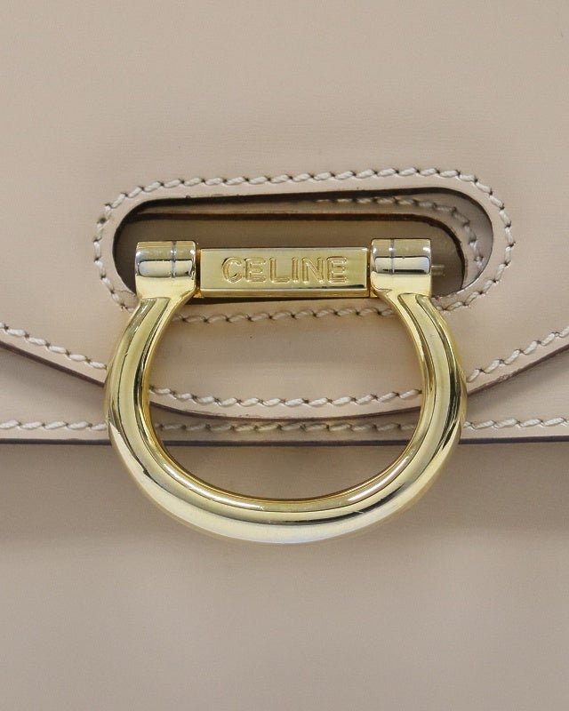 CELINE ガンチーニ金具Wフラップハンドバッグ | Hedy