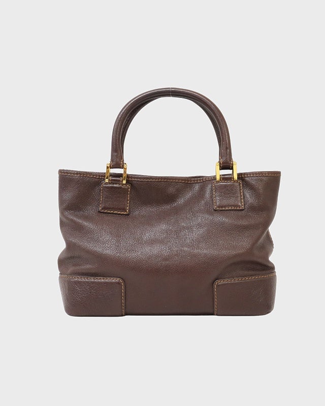 LOEWE ヘリテージレザーハンドバッグ | Hedy