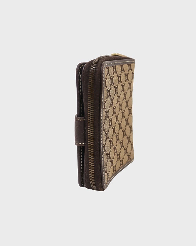 CELINE マカダム柄キャンバス二つ折りウォレット | Hedy