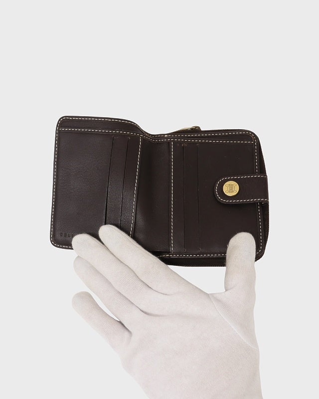 CELINE マカダム柄キャンバス二つ折りウォレット | Hedy