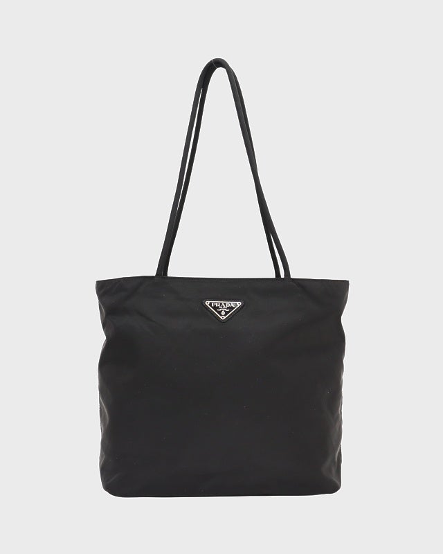 PRADA 三角ロゴ金具ナイロンレザートートバッグ | Hedy