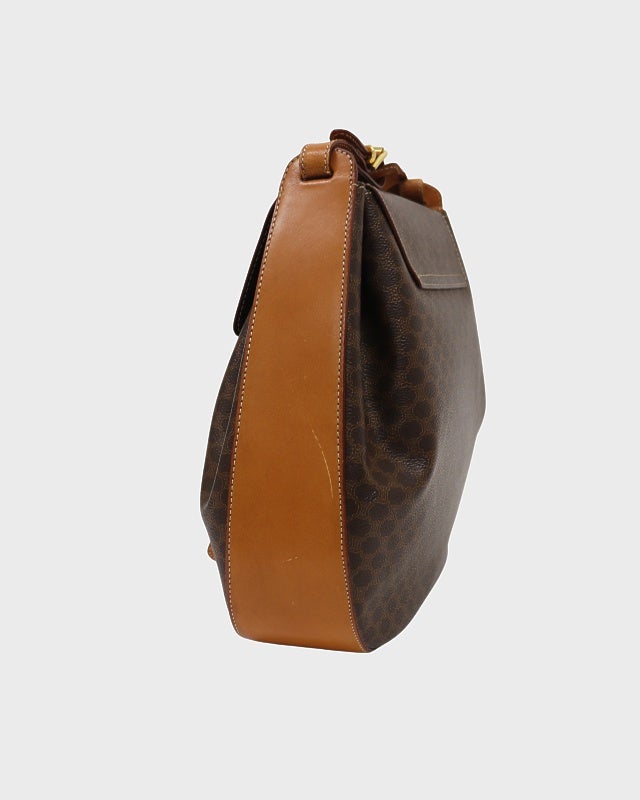 CELINE マカダム柄巾着ショルダーバッグ | Hedy