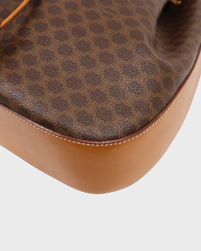 CELINE マカダム柄巾着ショルダーバッグ | Hedy