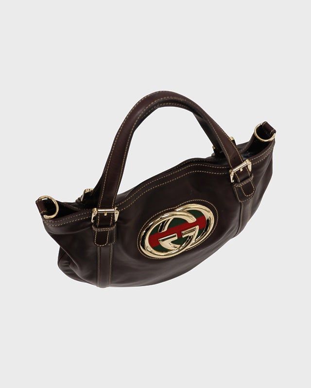 GUCCI ロゴ金具レザー2Wayバッグ | Hedy