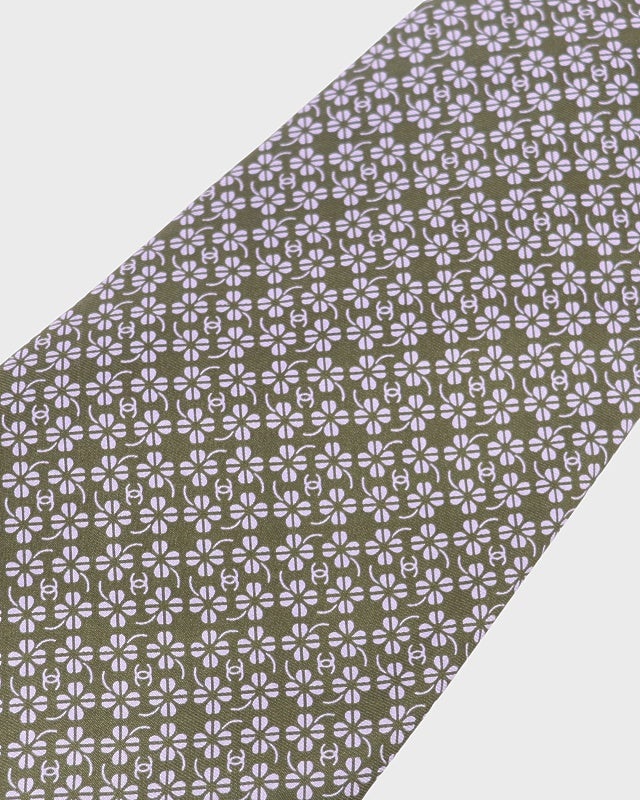 CHANEL COCOクローバーシルクネクタイ | Hedy