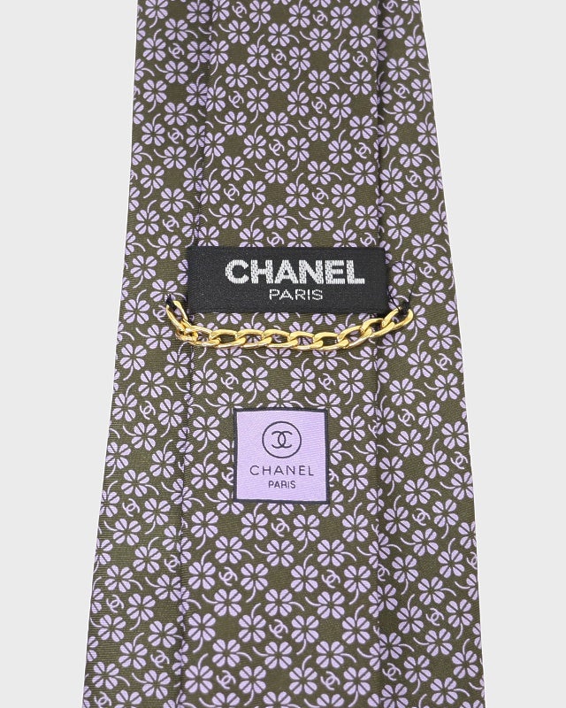 CHANEL COCOクローバーシルクネクタイ | Hedy