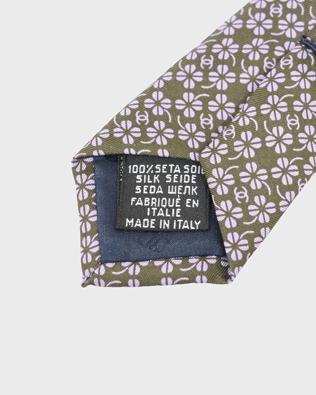 CHANEL COCOクローバーシルクネクタイ | Hedy