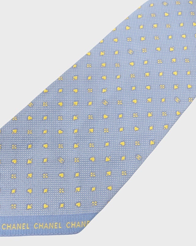 CHANEL COCOトランプ柄シルクネクタイ | Hedy