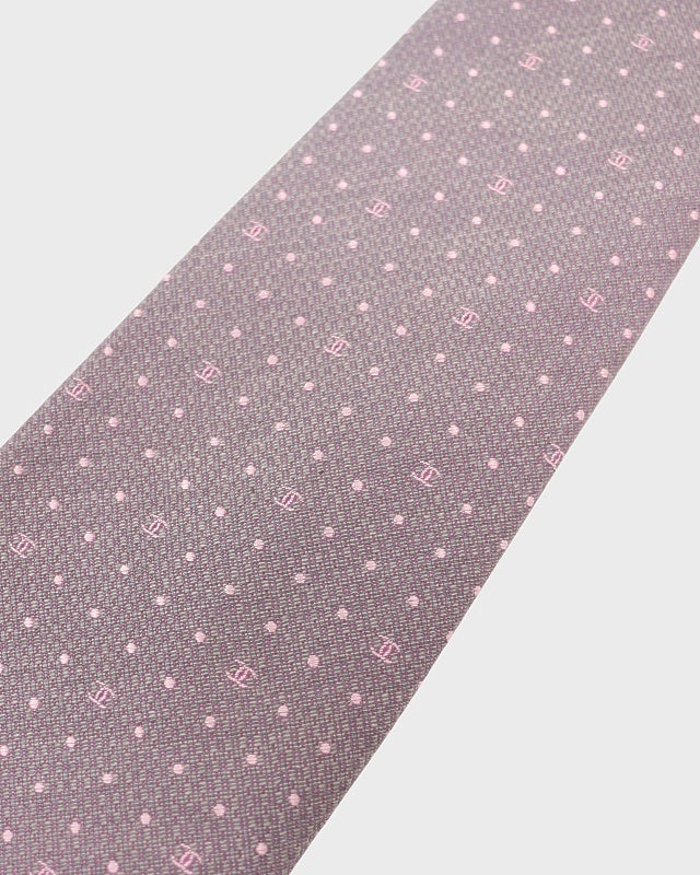 CHANEL マイクロCOCOドットシルクネクタイ | Hedy