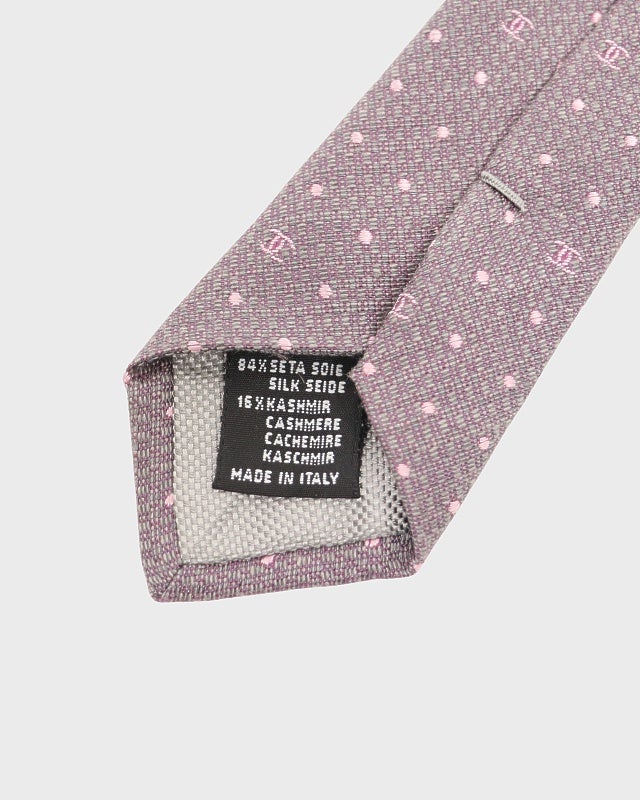 CHANEL マイクロCOCOドットシルクネクタイ | Hedy