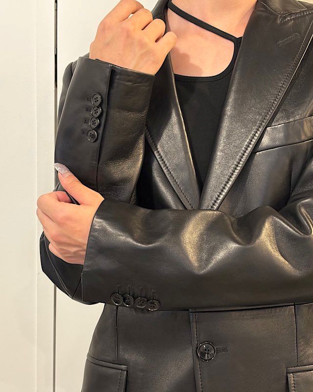 DOLCE&GABBANA 90sラムレザージャケット | Hedy