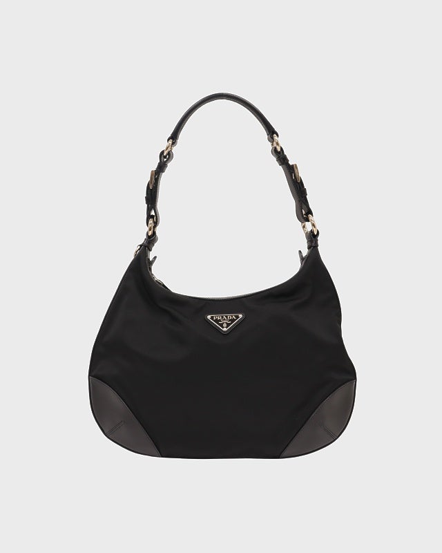 PRADA 三角ロゴナイロンレザーワンショルダーバッグ | Hedy