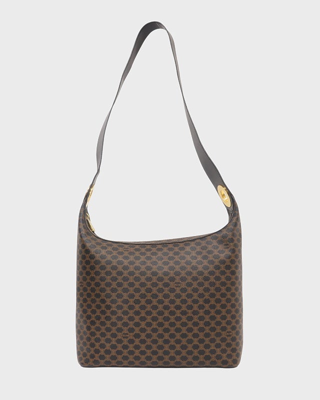 CELINE マカダム柄サークルロゴ金具ワンショルダーバッグ | Hedy