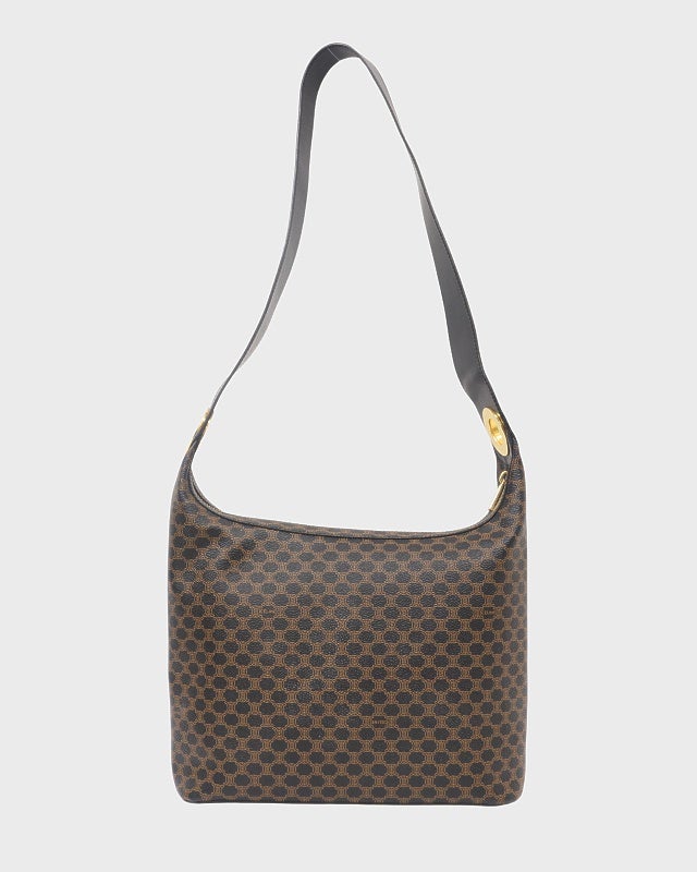 CELINE マカダム柄サークルロゴ金具ワンショルダーバッグ | Hedy