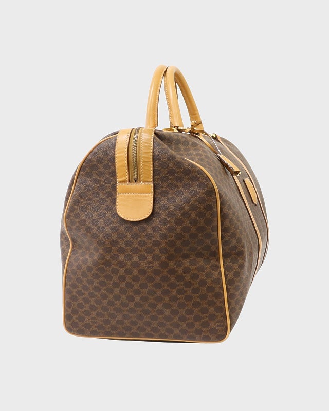 CELINE マカダム柄ブラゾン刻印ボストンバッグ | Hedy